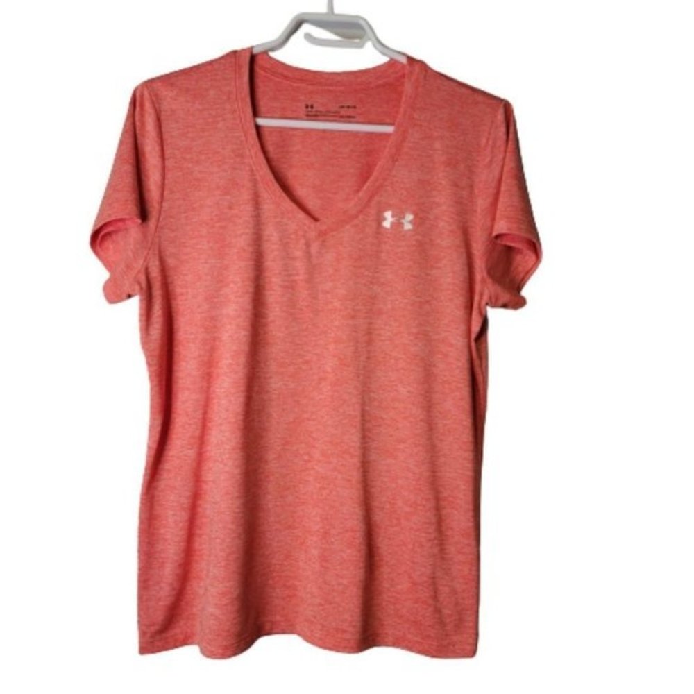 Under Armour Heatgear Orange Loose Fit Tee Size Large???????